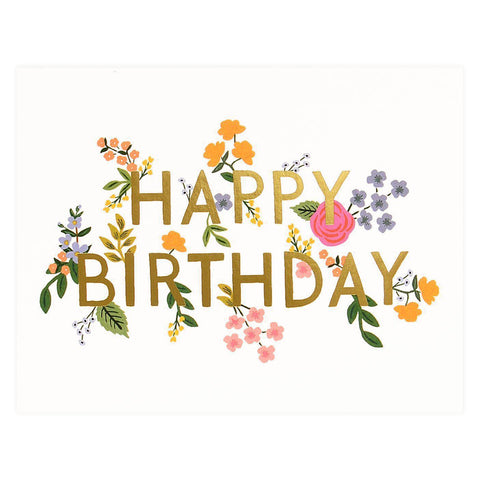 Rifle Paper Co. Wildwood Birthday Card 
