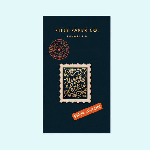 Rifle Paper Co. Write More Letters Enamel Pin 
