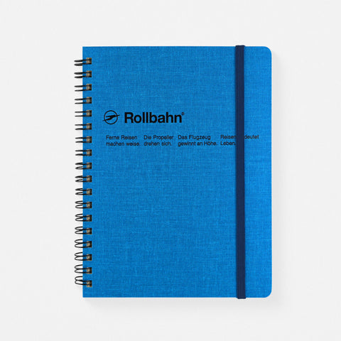 Delfonics Rollbahn Cap-Martin Textured Cover Notebook Large Or A5 | Greige, Green, Dark Blue Or Blue Large (5.5 x 7") / Blue