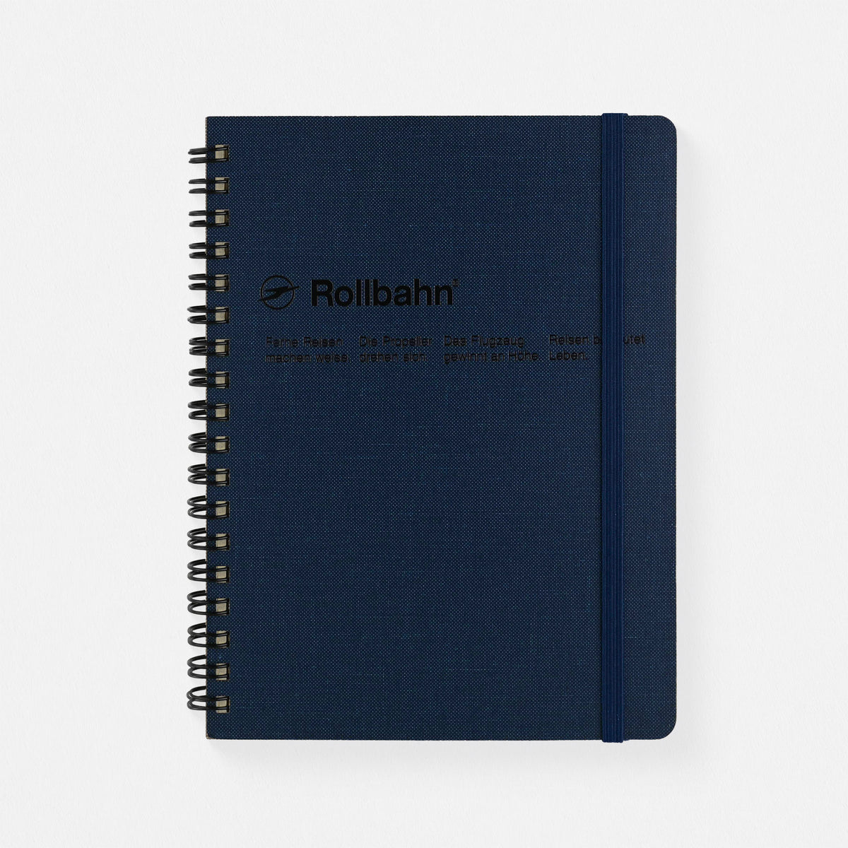 Delfonics Rollbahn Cap-Martin Textured Cover Notebook Large Or A5 | Greige, Green, Dark Blue Or Blue Large (5.5 x 7") / Dark Blue