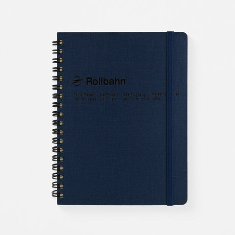 Delfonics Rollbahn Cap-Martin Textured Cover Notebook Large Or A5 | Greige, Green, Dark Blue Or Blue Large (5.5 x 7") / Dark Blue