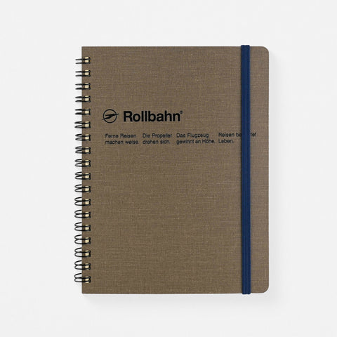 Delfonics Rollbahn Cap-Martin Textured Cover Notebook Large Or A5 | Greige, Green, Dark Blue Or Blue Large (5.5 x 7") / Greige