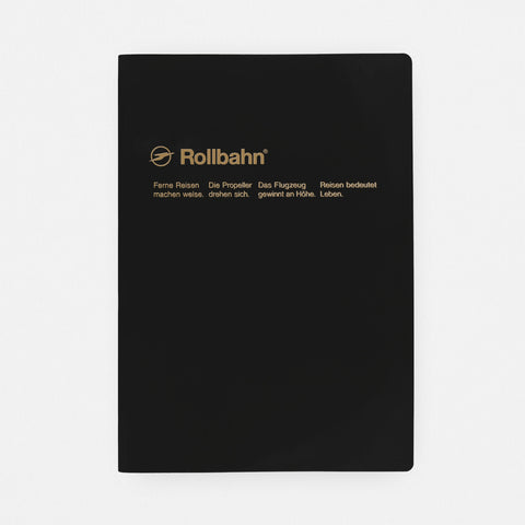 Delfonics Rollbahn "Note" Notebook Pocket, Large, A5 Or Extra Large  | 10 Colors Black / Pocket A6 ( 4 x 6")