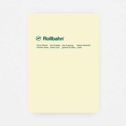 Delfonics Rollbahn "Note" Notebook Pocket, Large, A5 Or Extra Large  | 10 Colors Cream / Pocket A6 ( 4 x 6")