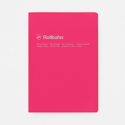 Delfonics Rollbahn "Note" Notebook Pocket, Large, A5 Or Extra Large  | 10 Colors Rose / Pocket A6 ( 4 x 6")