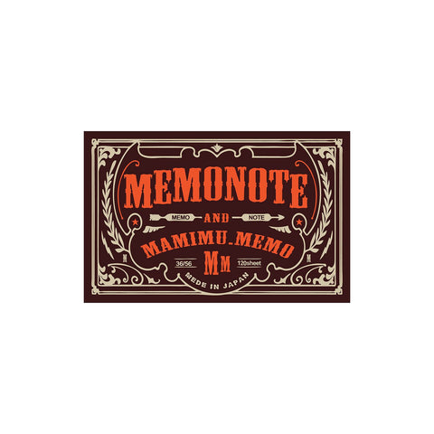 Shunkoen Mamimu American Vintage Matchbox Design Mini Memo Notebook | Ten Designs Saloon Style with Wheat