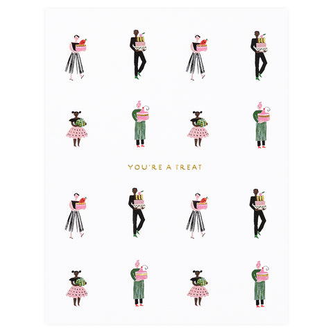 Seedlings Cake People Greeting Card 