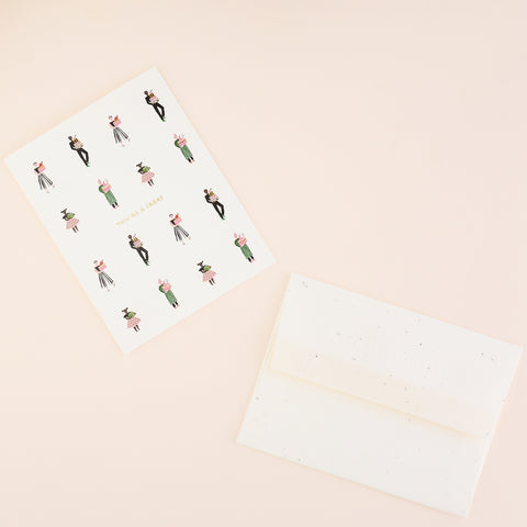 Seedlings Cake People Greeting Card 