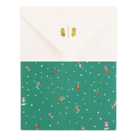 Mr. Boddington's Studio Ski Slopes Holiday Cards Boxed 