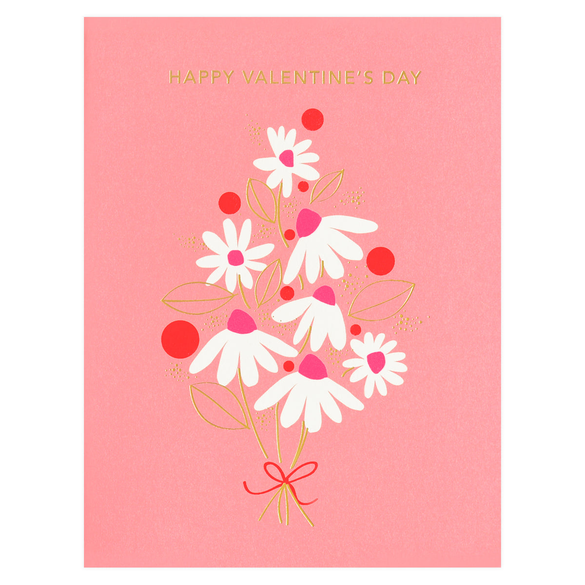 Snow & Graham Valentine Bouquet Greeting Card 