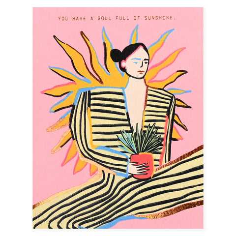 Someday Studio Sunshine Soul Greeting Card 