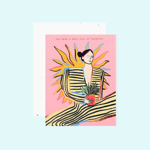 Someday Studio Sunshine Soul Greeting Card 