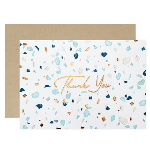 Elum Terrazzo Folded Thank You Cards Boxed 