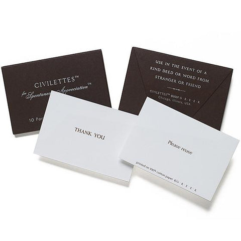 GREERChicago Civilettes Portable Thank You Notes Kathy Deegan