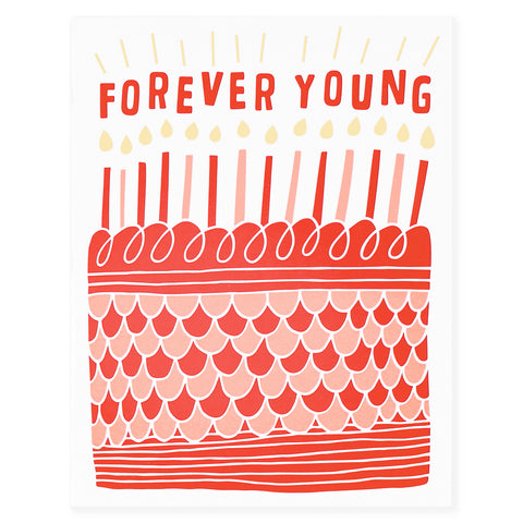 The Good Twin Forever Young Birthday Card 