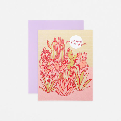 The Good Twin Hotter Every Year Greeting Card 