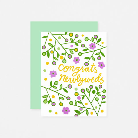 The Good Twin Newlyweds Wedding Card 