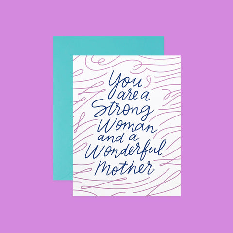 The Good Twin Strong Woman Mother's Day Card 