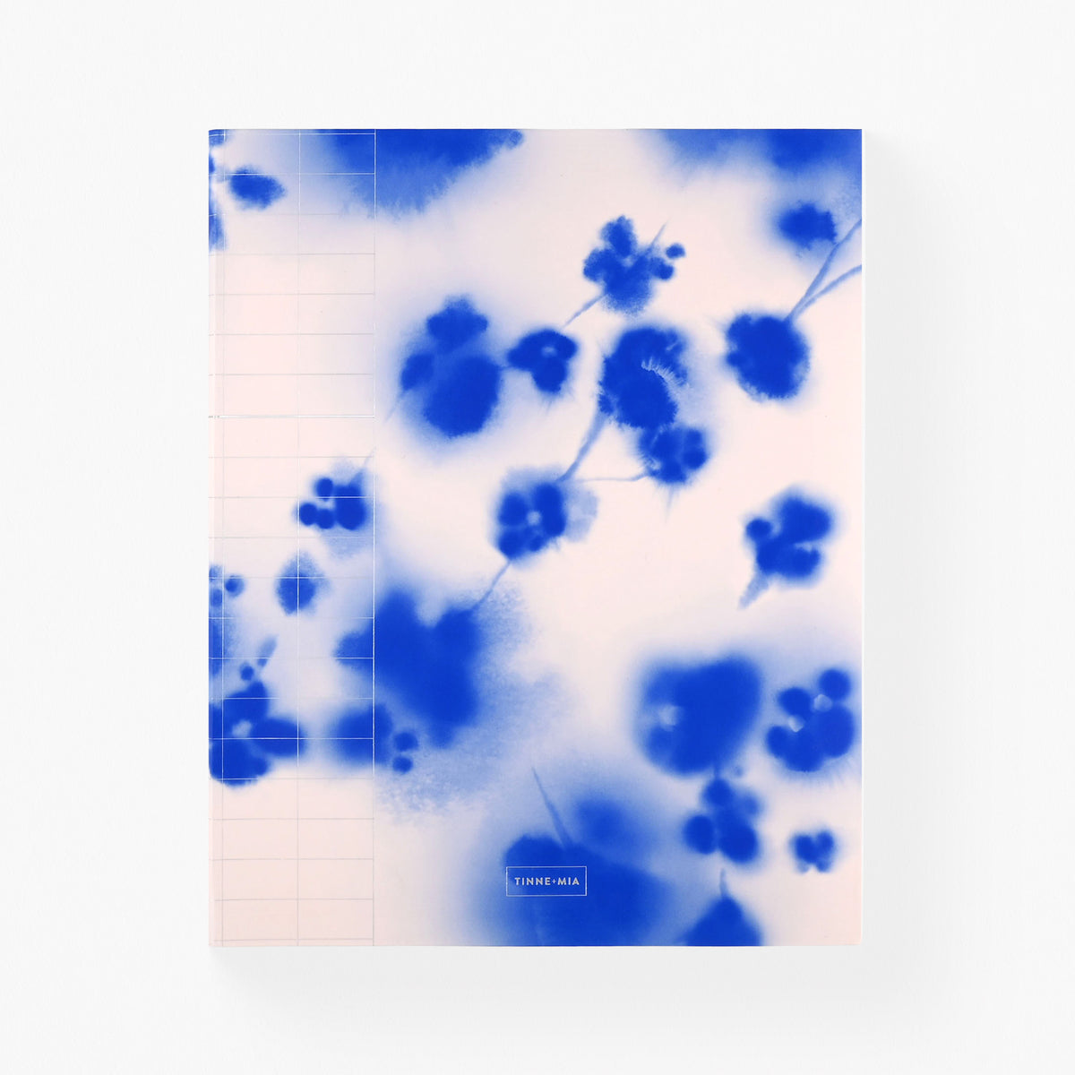 Tinne + Mia Blue Blossom Notebook Lined/Dot Grid 