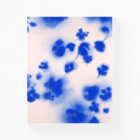 Tinne + Mia Blue Blossom Notebook Lined/Dot Grid 