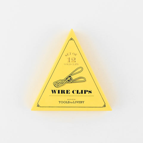 TOOLS to LIVEBY Gold Wire Clips Box of 12 