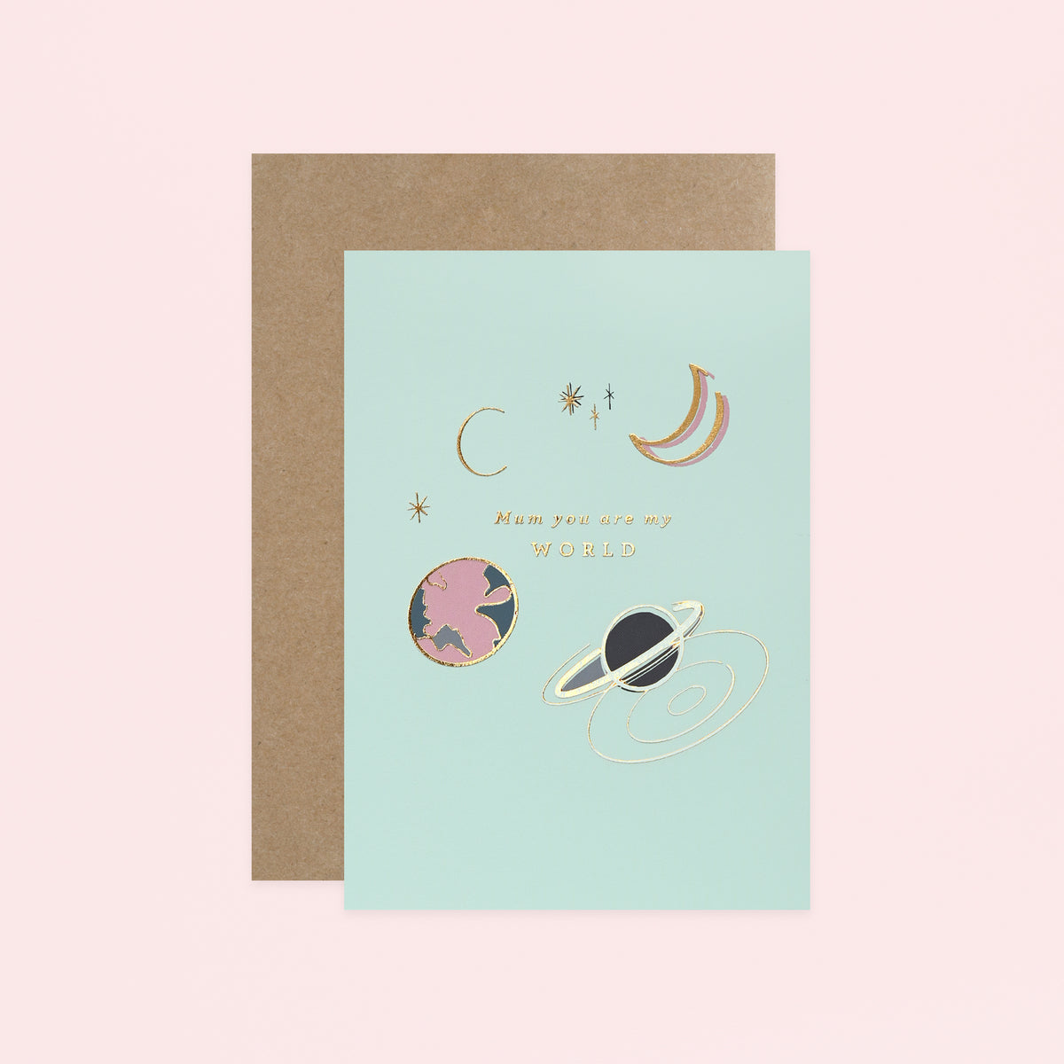 Type And Story Mum You Are My World Mother's Day Card 