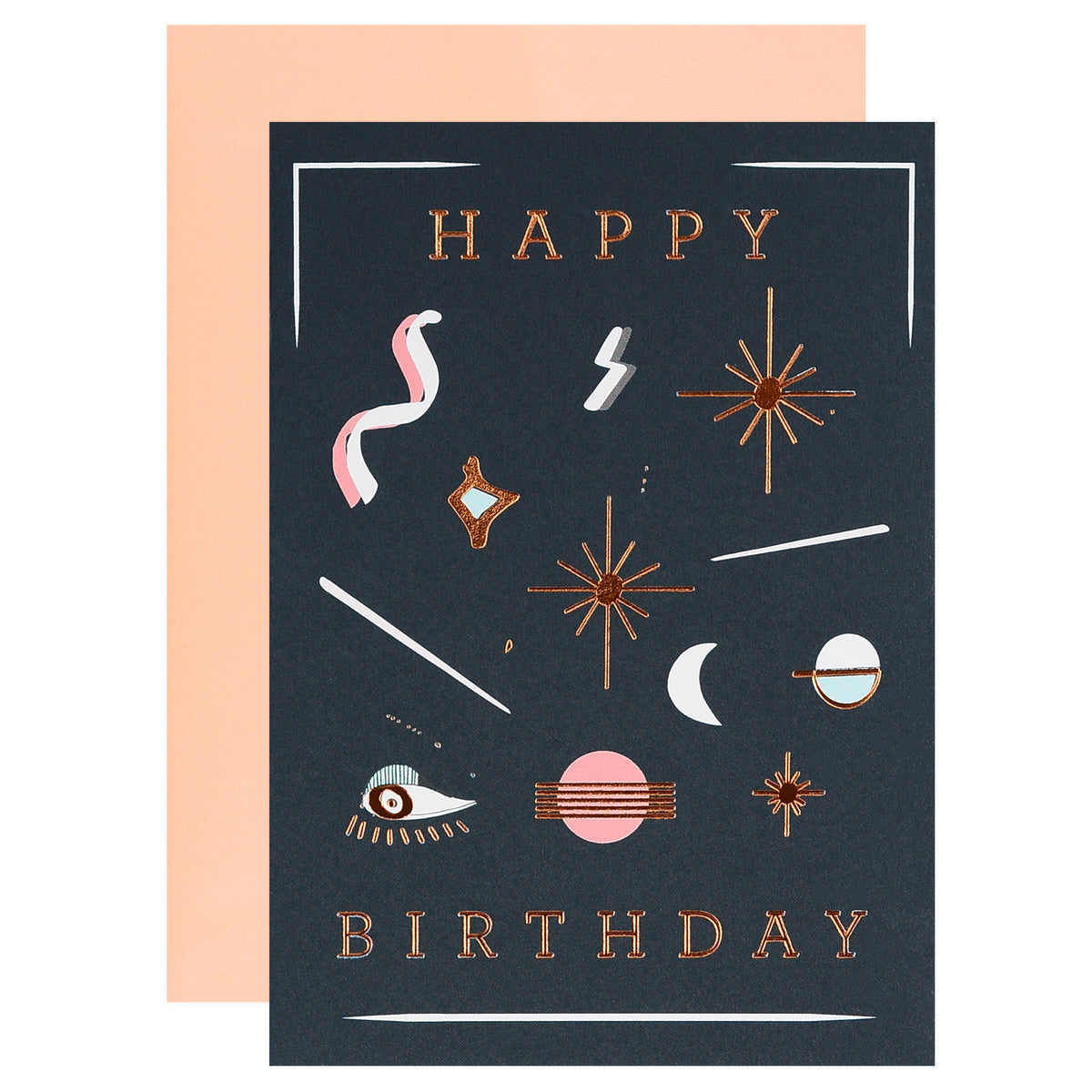 Type And Story Happy Birthday Night Sky Card 