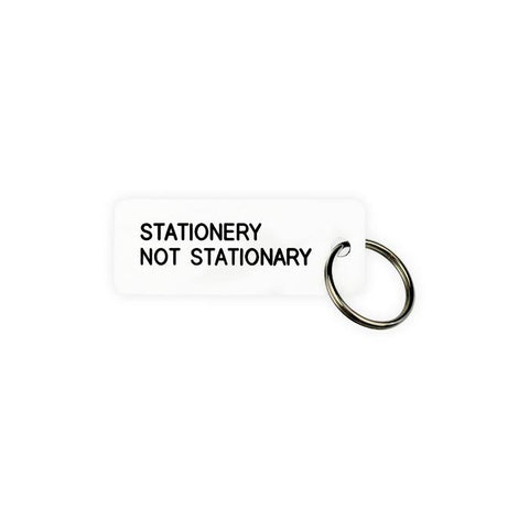Various Projects Stationery Not Stationary Key Tag 