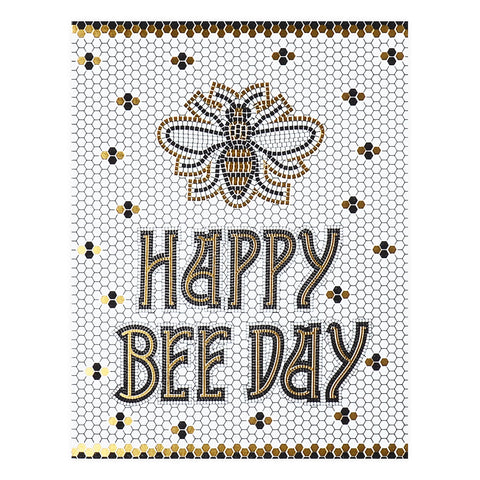 Wild Ink Press Bee Day Tile Birthday Card 