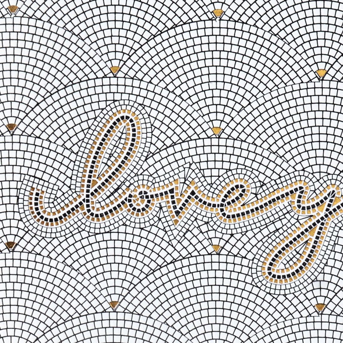 Wild Ink Press Love You Tile Greeting Card 