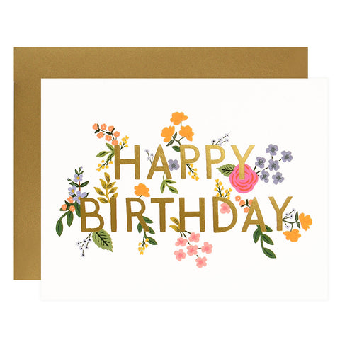 Rifle Paper Co. Wildwood Birthday Card 