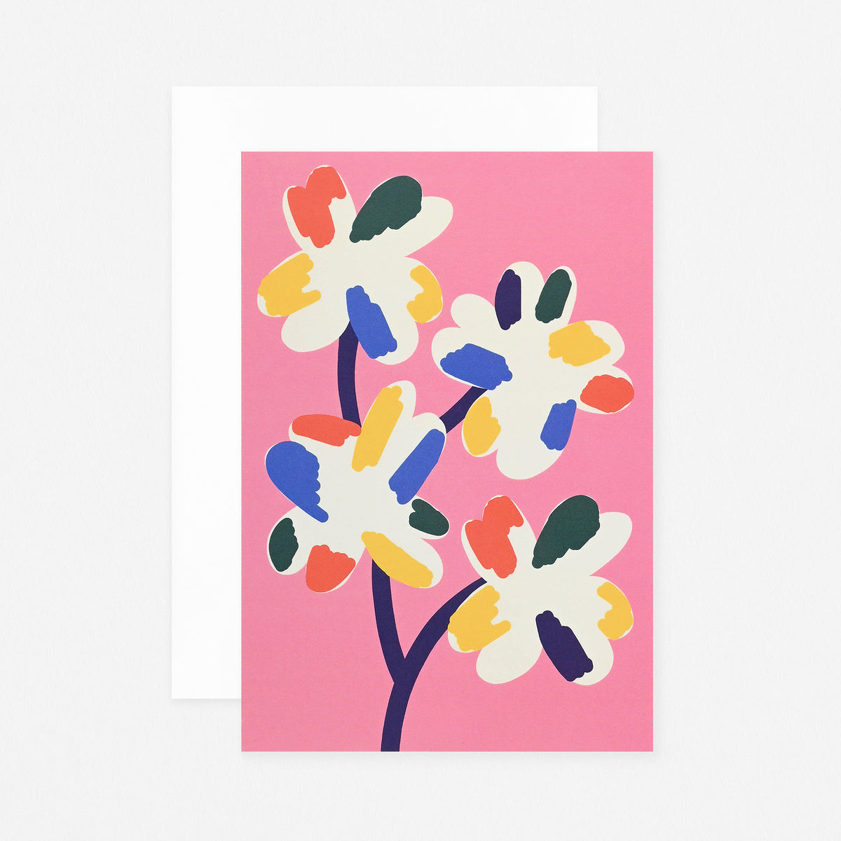Wrap Four Flowers Art Card 