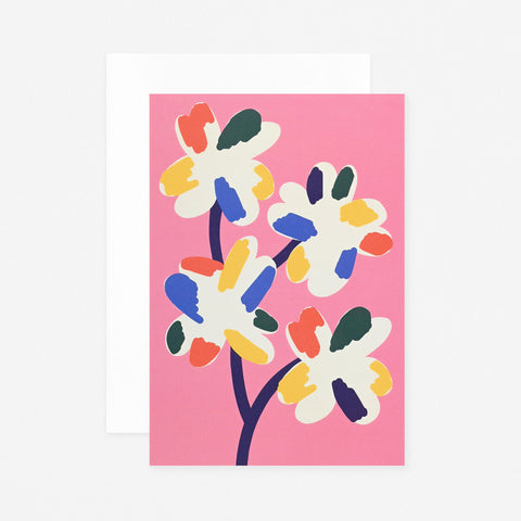 Wrap Four Flowers Art Card 