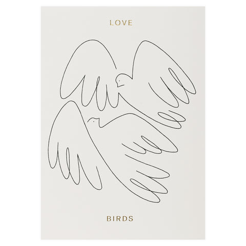 Wrap Love Birds Greeting Card 