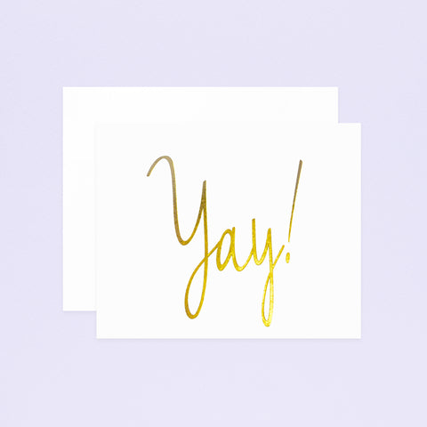 Wrinkle and Crease Yay Greeting Card 